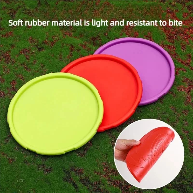 Bite Resistant Silicone Flying Disc for Dogs