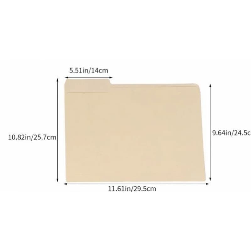 A4 Manila File Folder with Page-Turn Design