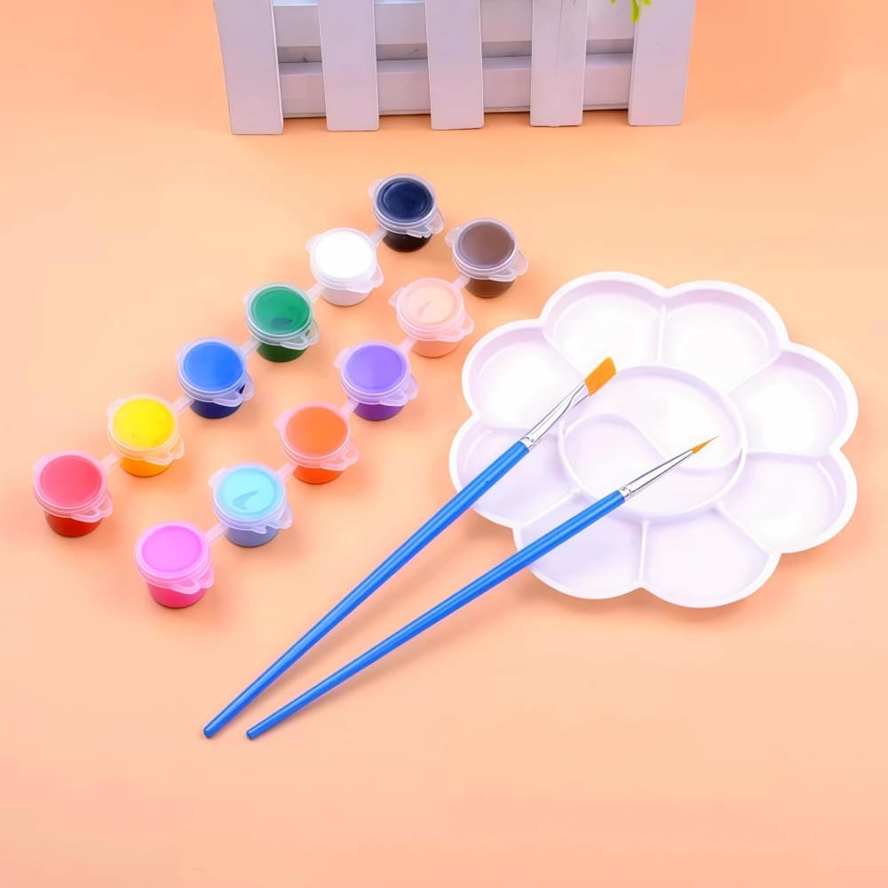 Acrylic Pigment Set With 12 Colors