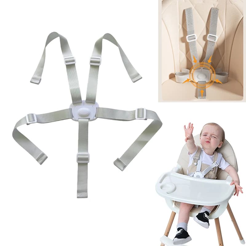 Five-Point Safety Seat Belt for High Chairs