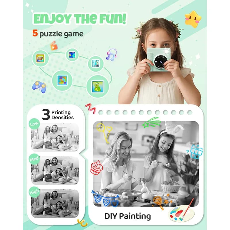 1080P Portable Instant Print Camera