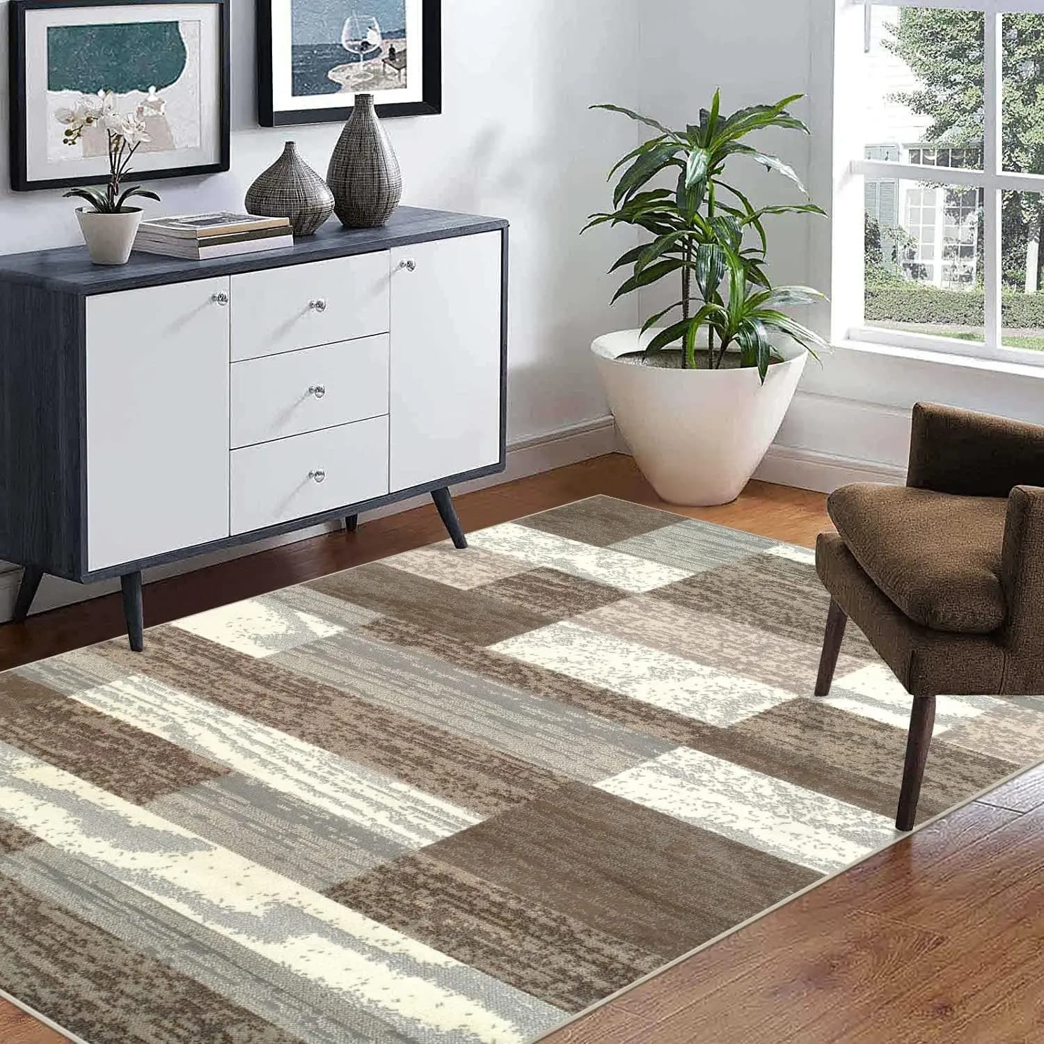 Nordic Geometric Area Rug