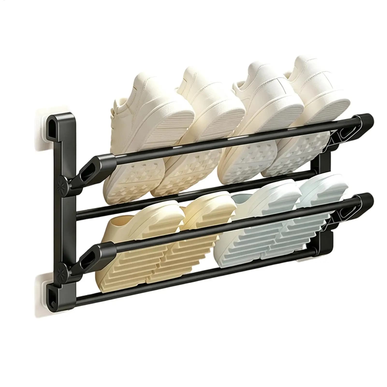 Wall Mounted Slipper Rack with Adhesive