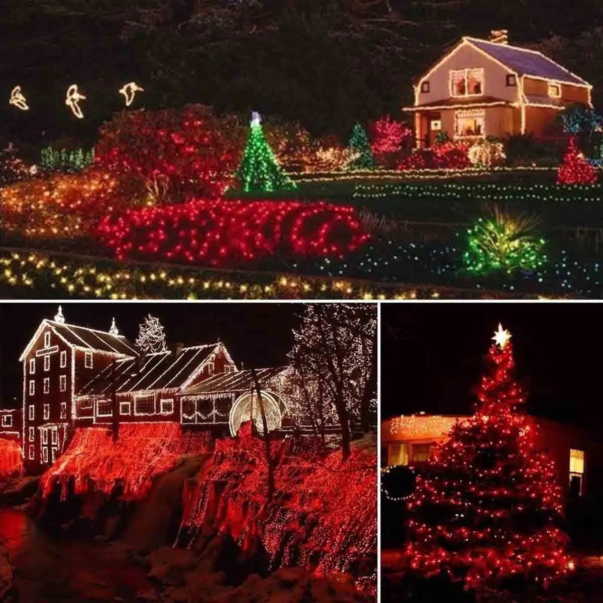 Solar LED String Lights 300 Count 8 Mode
