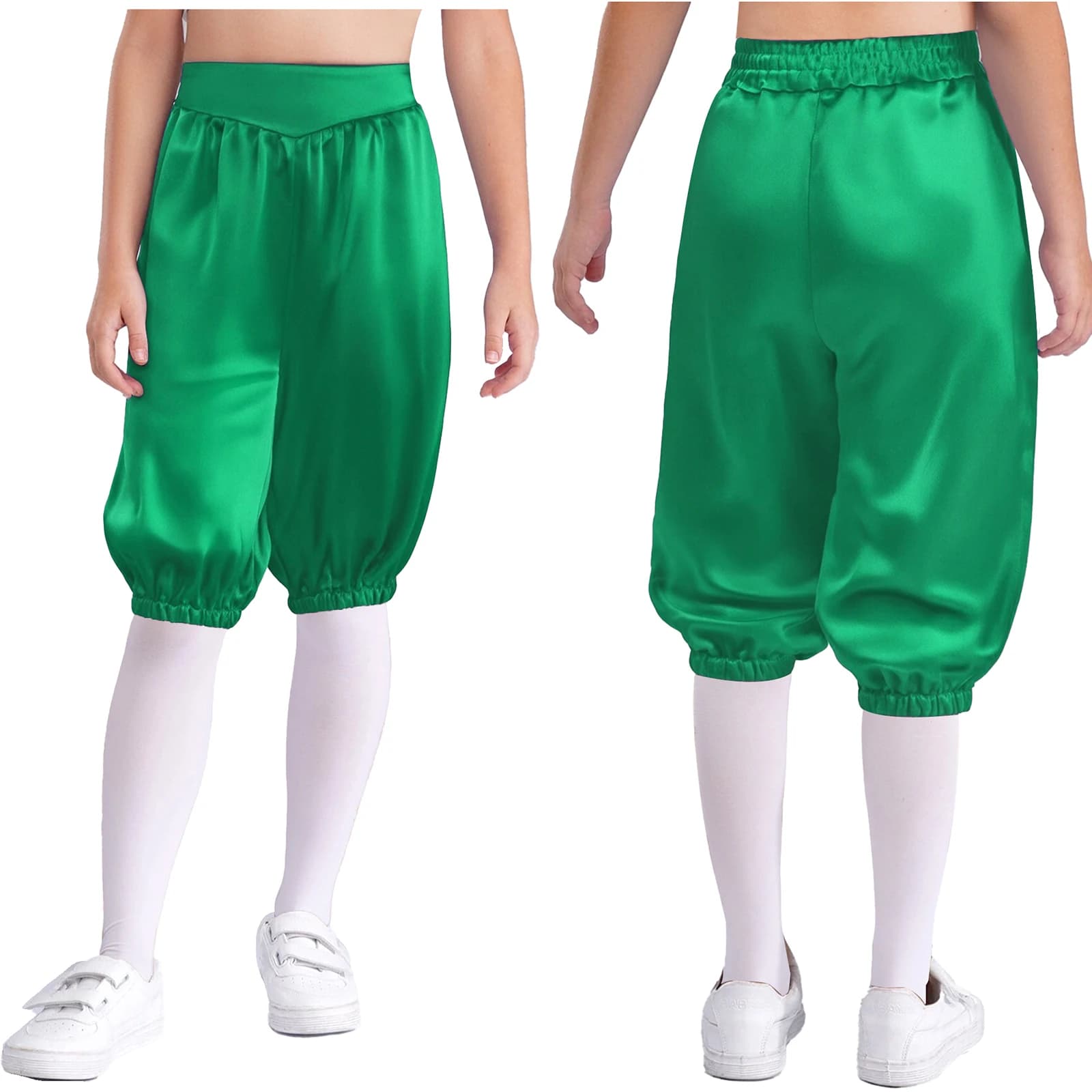 Kids Medieval Capri Pants High Waist Lantern Style