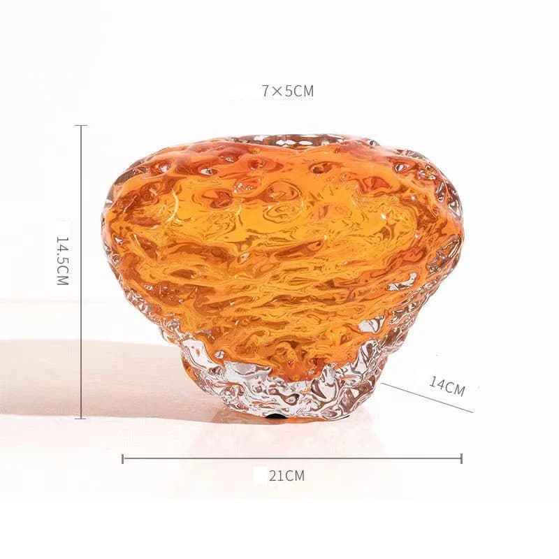 Modern Glass Vase for Flowers and Decor
