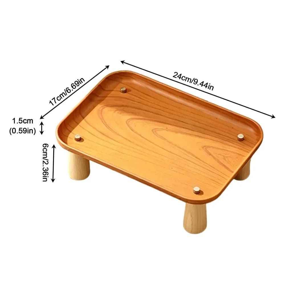Elevated Pet Feeder Stand with Spill Tray