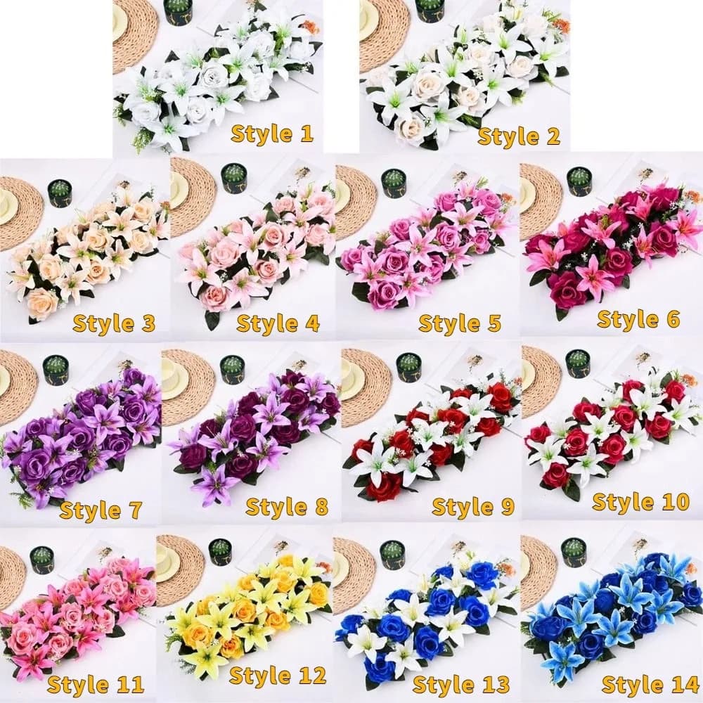 Artificial Rose Flower Arch Decor
