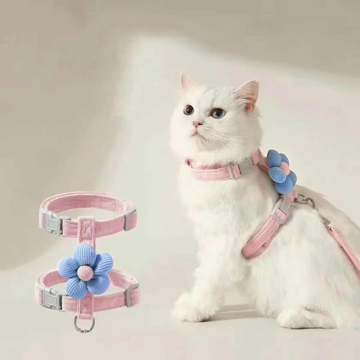 Adjustable Breathable Pet Harness and Leash Set