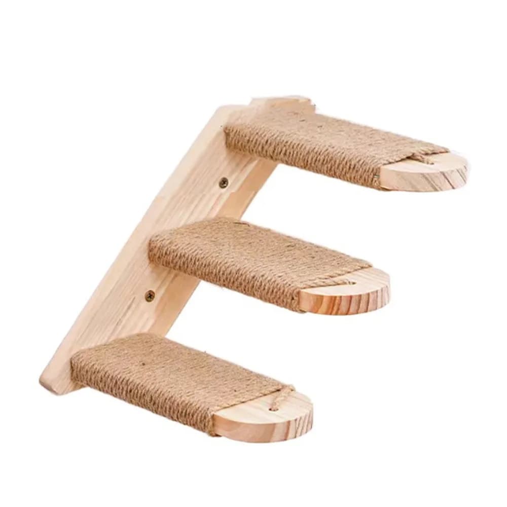 Wooden Wall-Mounted Cat Climbing Shelves