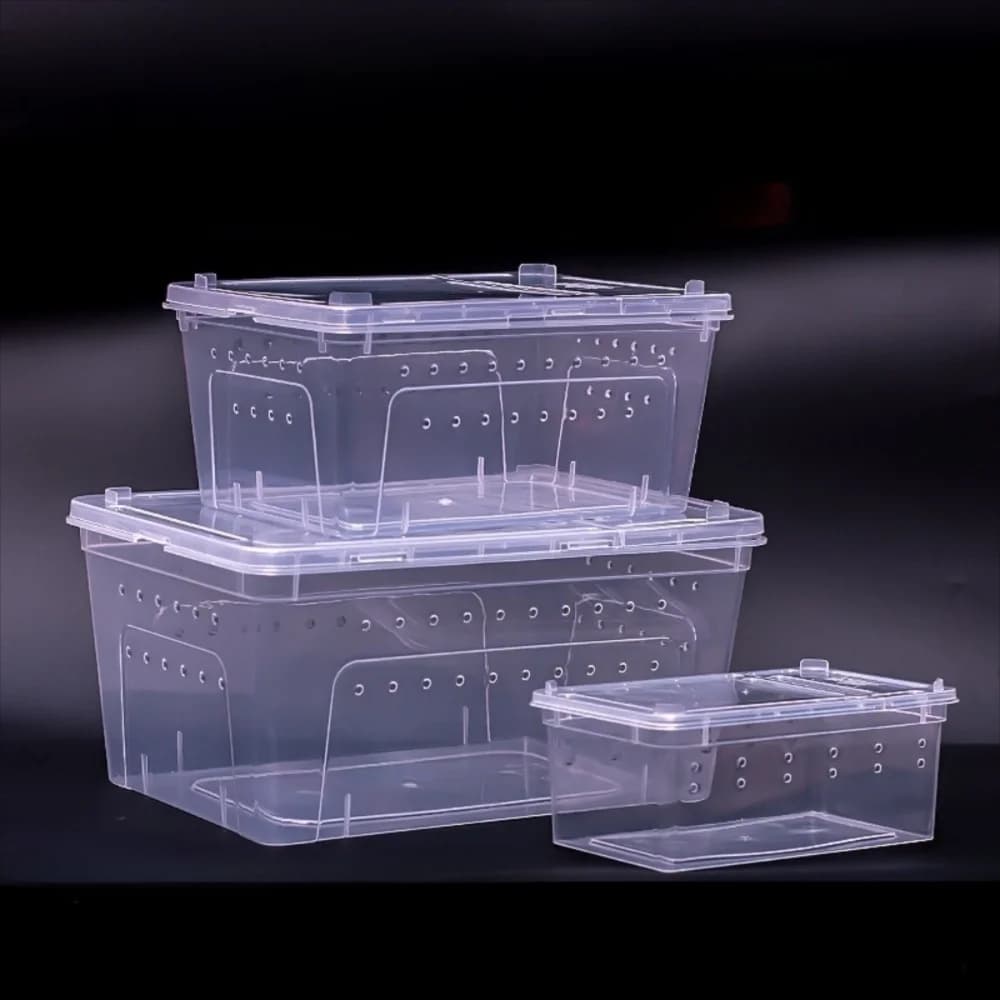 Transparent Stackable Reptile Breeding Terrarium With Ventilation