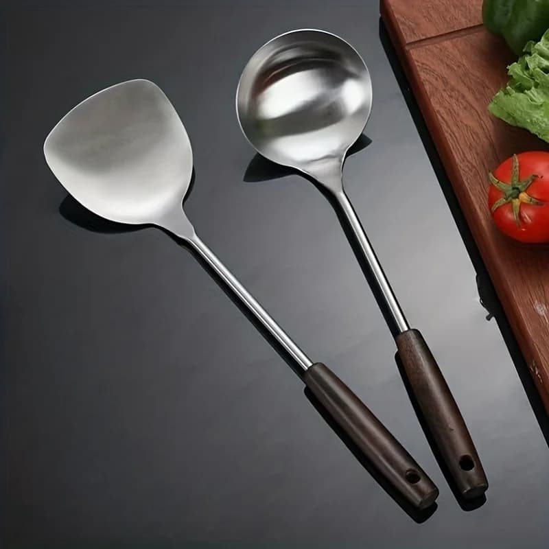 Stainless Steel Spatula and Spoon Cooking Set