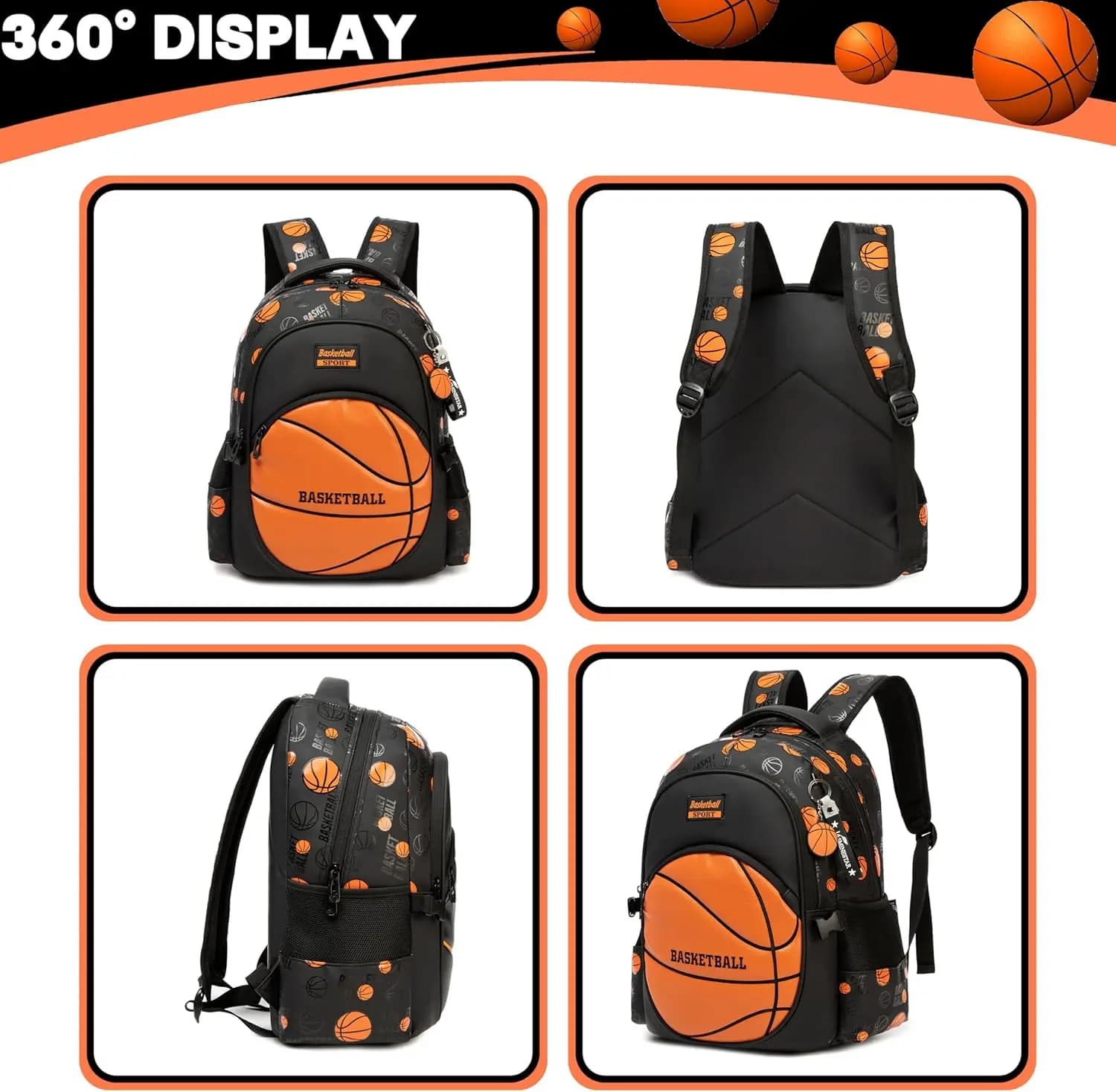 Boys School Backpack Set with Lunch Box and Pencil Case