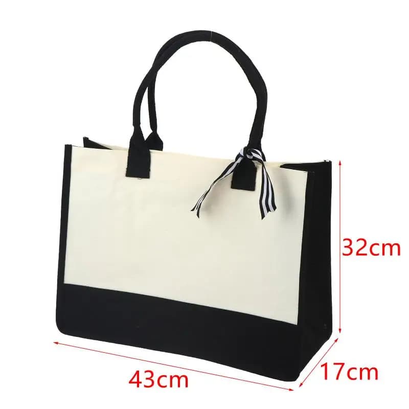 Jute Reusable Shopping Tote with Handles