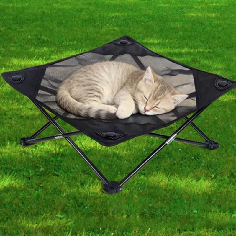 Foldable Elevated Pet Cot Breathable Mesh