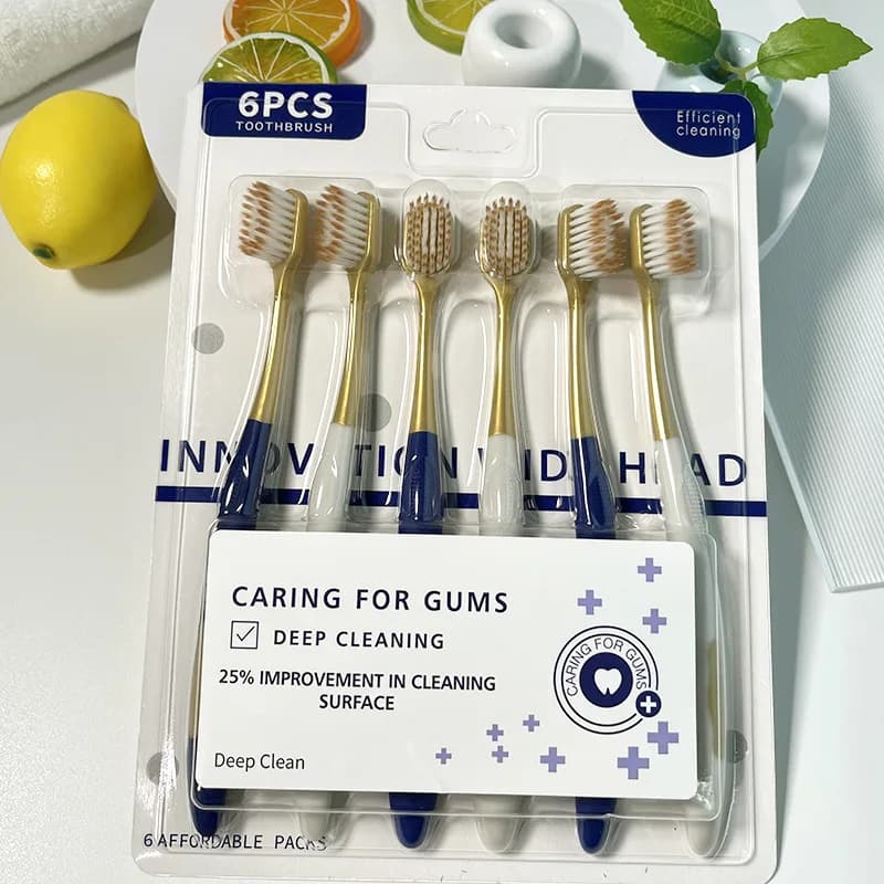 Soft Bristle Adult Toothbrush Wide Head