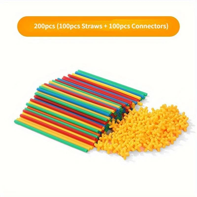 Interlocking Plastic Building Blocks Set