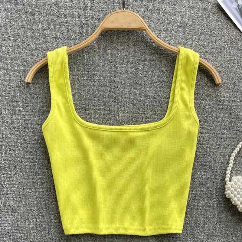 Women's Backless Y2K Crop Tank Top