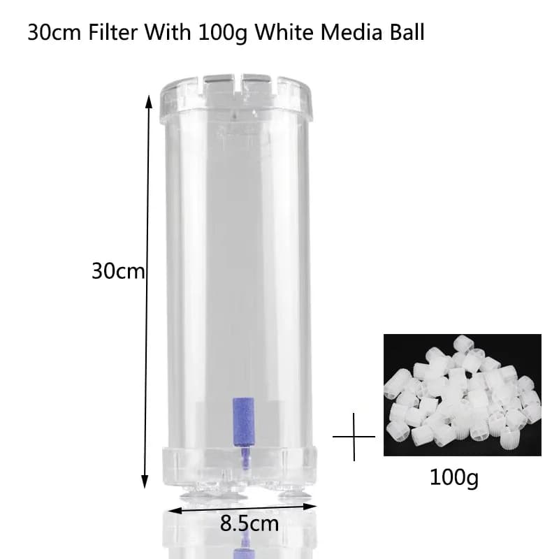 Fluidized Bed Aquarium Filter With Bio Media