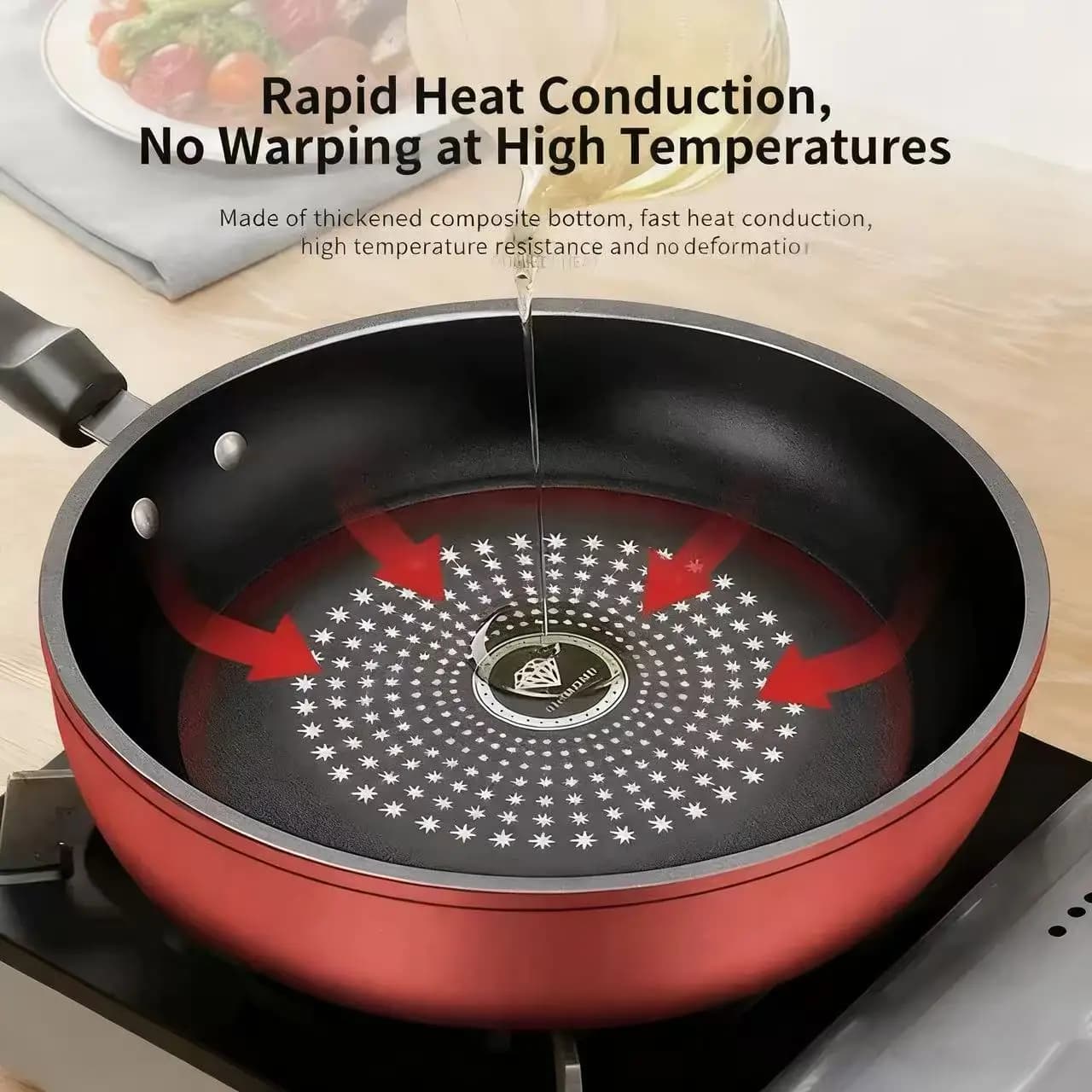Non-Stick Frying Pan with Even Heat Distribution