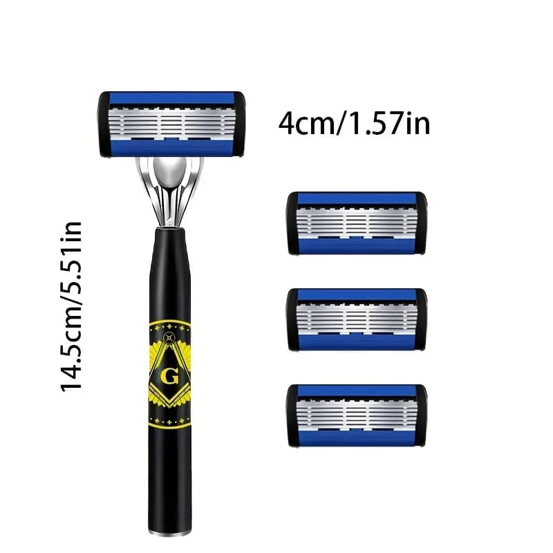 Men's Safety Razor with Anti-Slip Handle