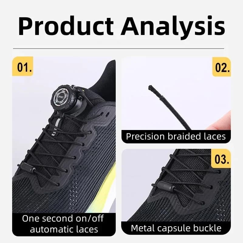 1 Pair of Sports Shoe Laces, Lace-free Swivel Buckle for Men and Women, Casual Lazy Shoes, Lace Accessories, Sports Shoe Laces
