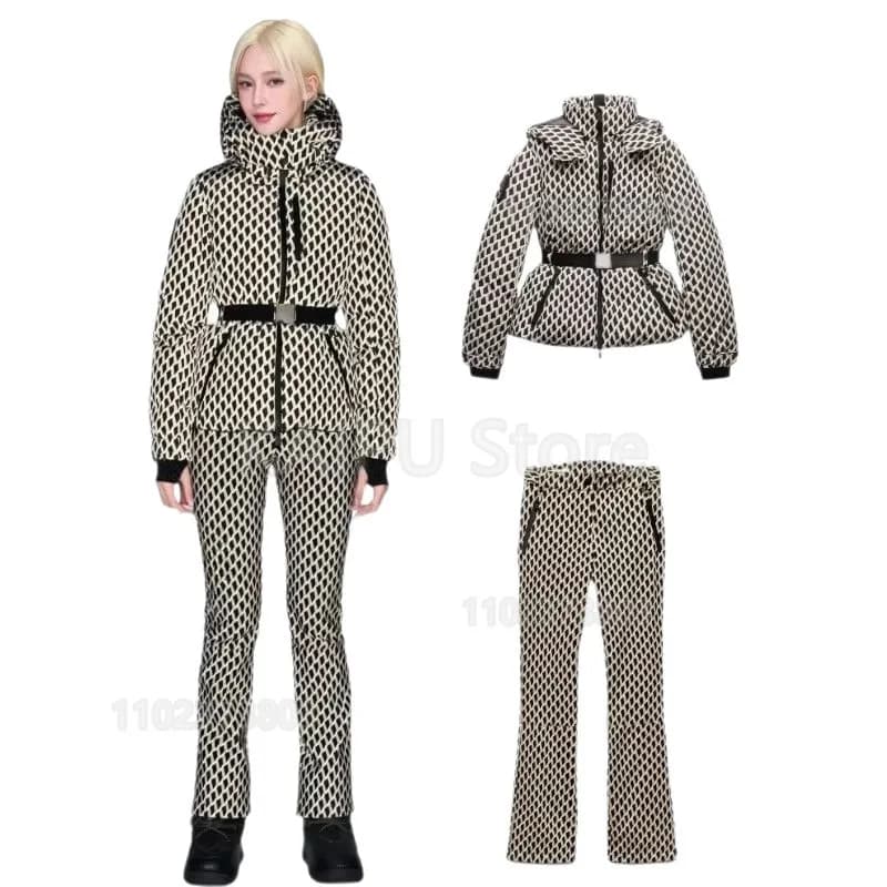 Women's Cotton Ski Suit Jacket and Pants