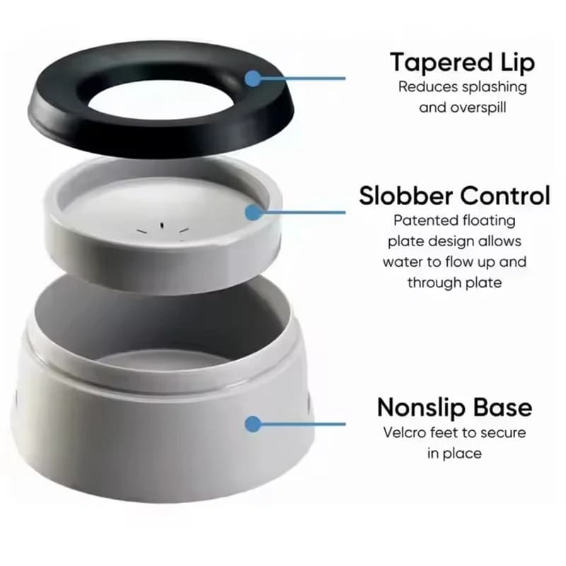 Pet Floating Water Bowl for Car Travel