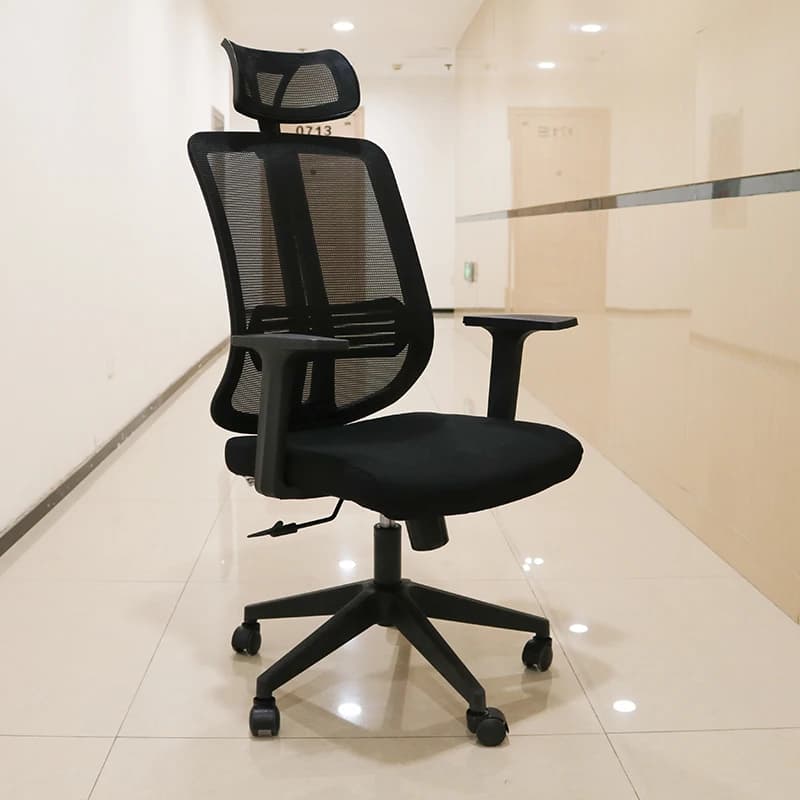 High Back Mesh Office Chair with Breathable Fabric Seat
