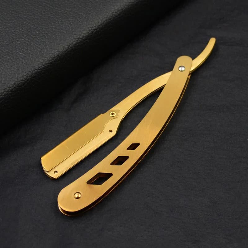 Antique Black Folding Straight Razor Holder