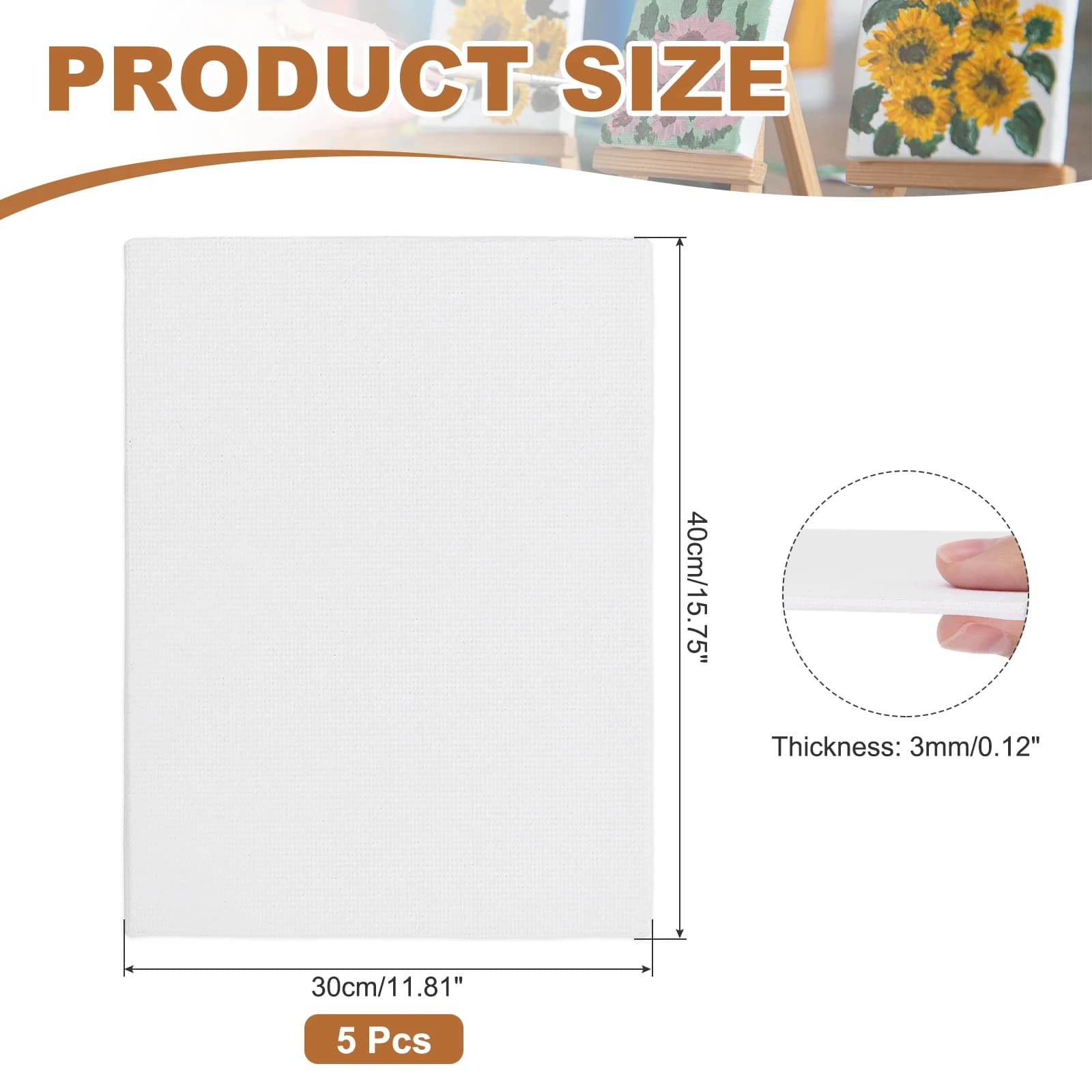 Primed Cotton Canvas Boards for Painting
