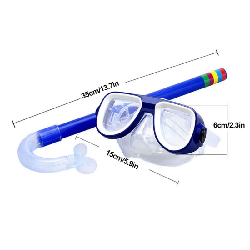 Kids Snorkel Set with Dive Mask and Breathing Tube