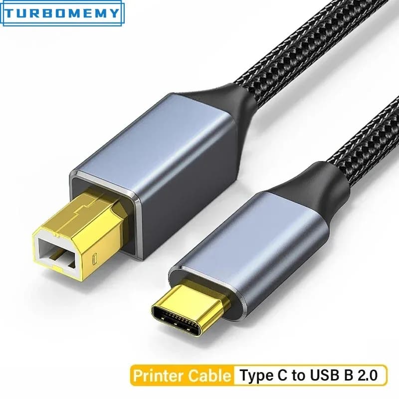 USB C to USB B Printer Cable