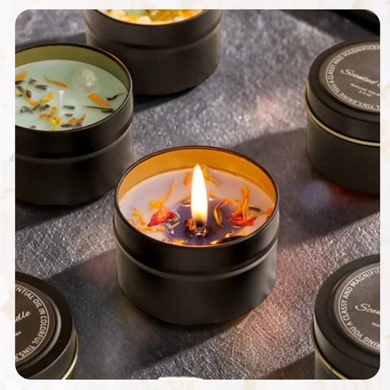 Soy Wax Scented Candle in Iron Can