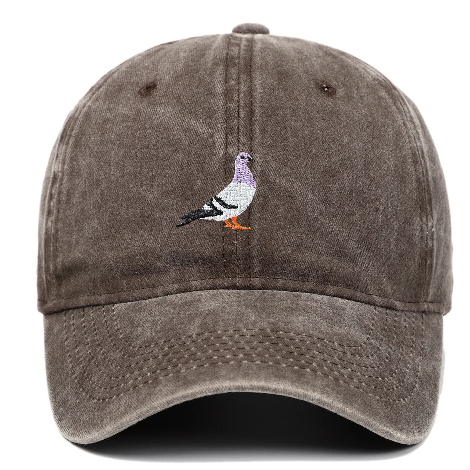 Pigeon Embroidery Baseball Cap