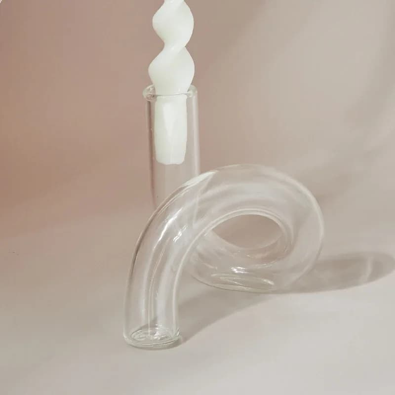 Curved Glass Vase