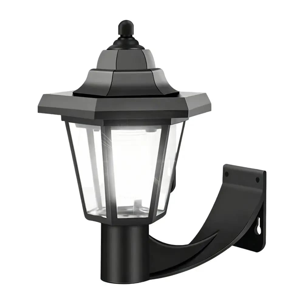 Garden Wall Light 1.5M Solar Courtyard Light Retro Streetlight Outdoor Lawn Path Courtyard Floor Lamp