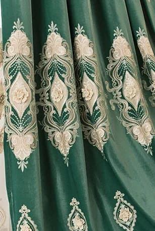 European Embroidered Curtains Panel