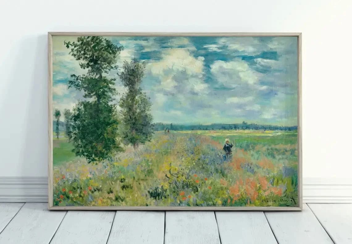 Modern Abstract Landscape Canvas Wall Art Print