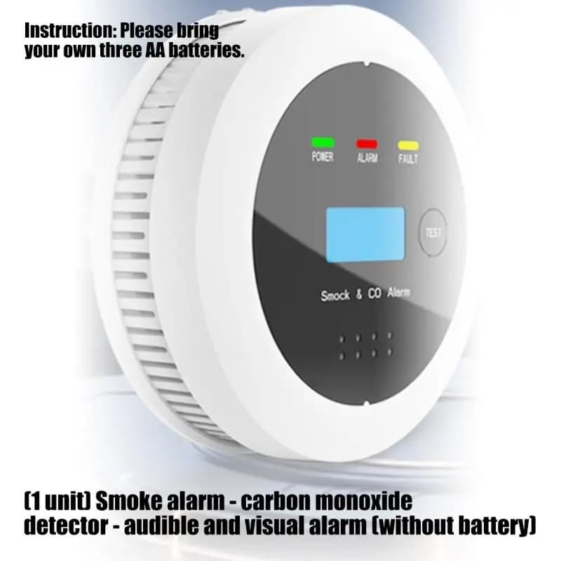 Ceiling Mount Carbon Monoxide Detector with Light Alert