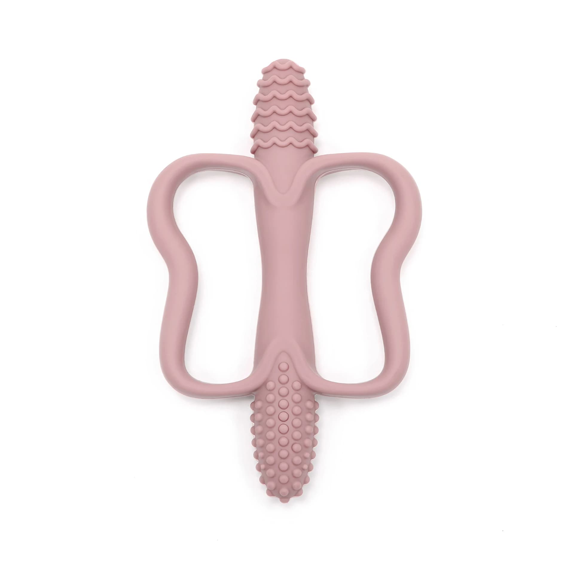 Baby teething toys with easy-grip handles, silicone teething toys, suitable for babies 0-6 months, 6-12 months
