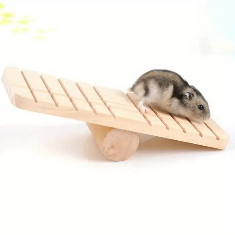 Wooden Play House Seesaw for Small Animals