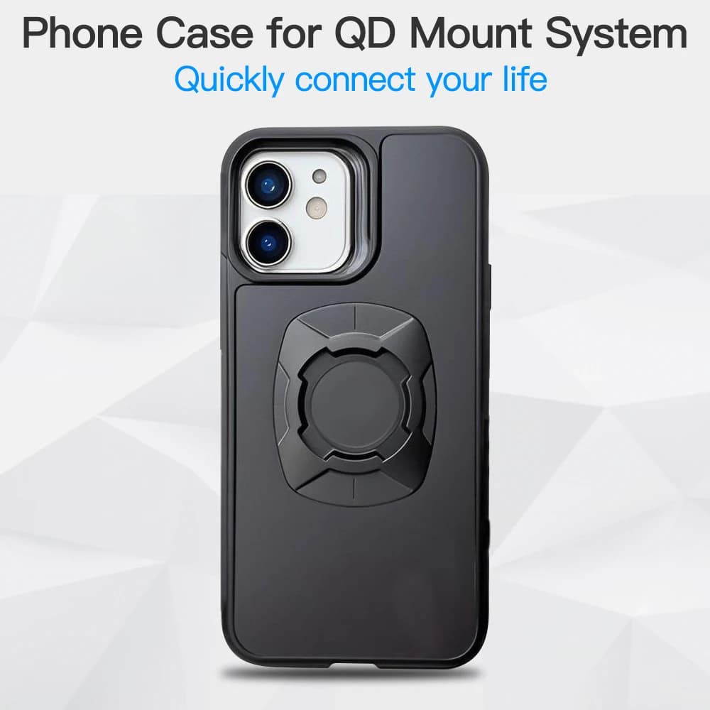 Twsit Lock Phone Case Holder MotorCycle Bicycle iPhone case Quick Lock Fit for Quad System Phone Mount/Holder 14 15 16 Pro Max