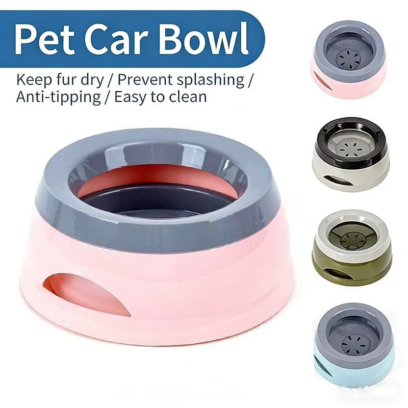 Pet Floating Water Bowl for Car Travel