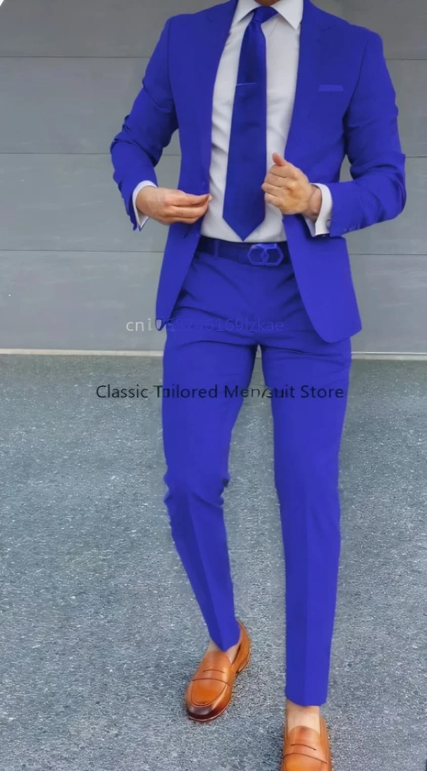 Men's Two Piece Formal Suit Jacket and Pants