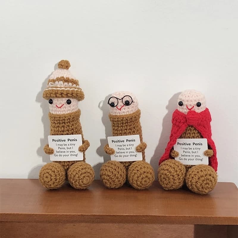 Crocheted Emoticon Desk Ornament