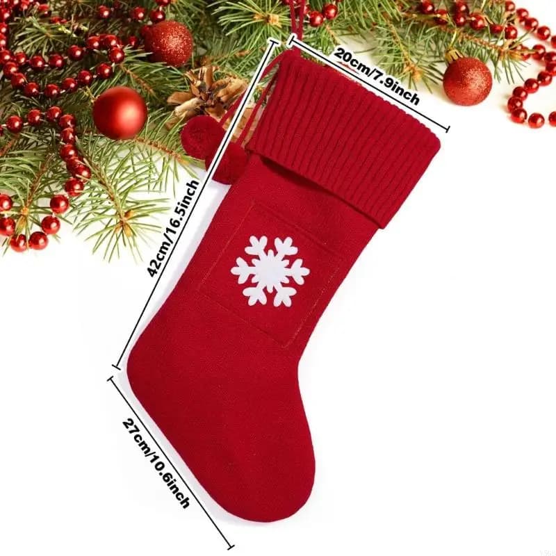 Acrylic Fibre Christmas Stocking with Loop