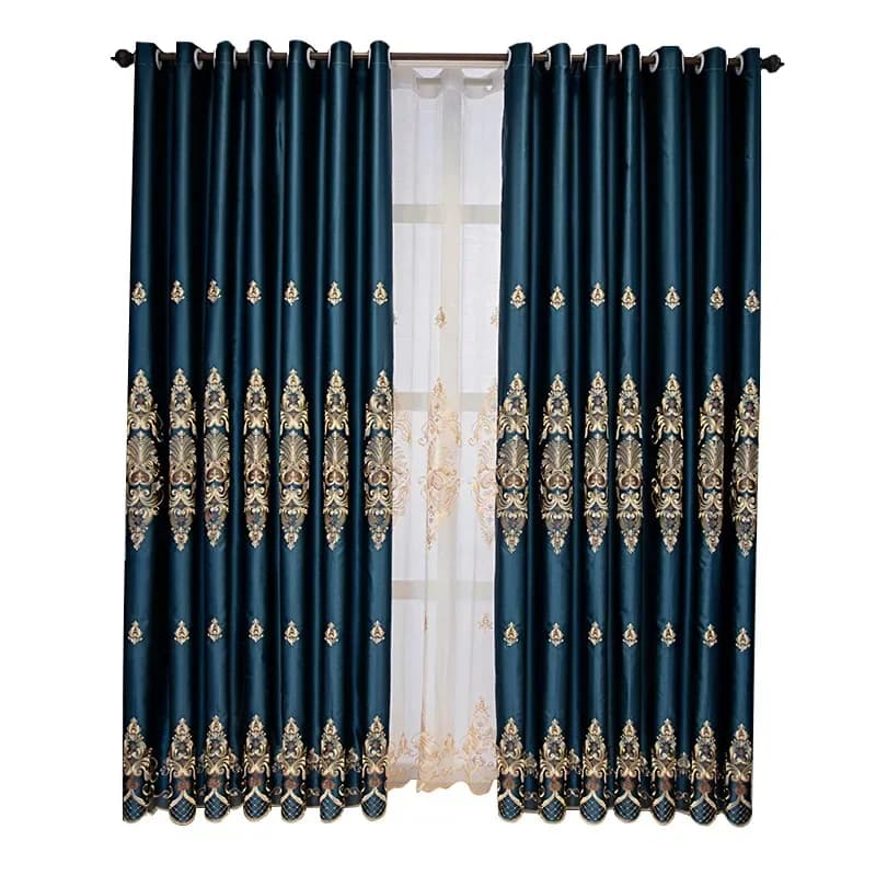 European Blackout Curtains with Heat Insulation
