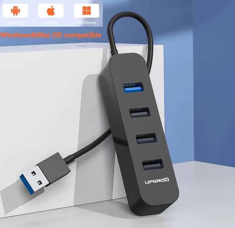 USB 3.0 Hub 4 Ports(USB 3.0X1+USB 2.0X3) Multiple USB HUB USB 2.0/USB 3.0 Splitter Hub for PC Laptop U-disk Mobils windows&Mac