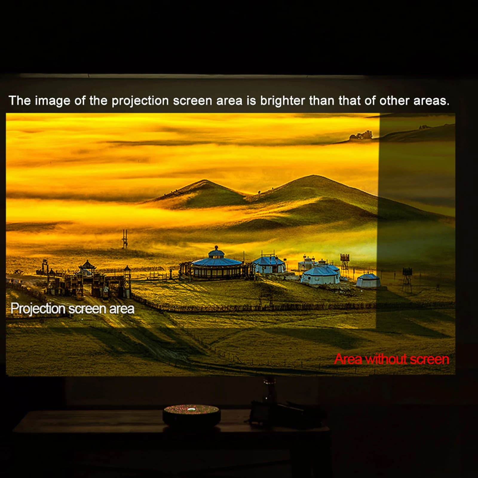 Portable Projector Screen 60-120 Inches
